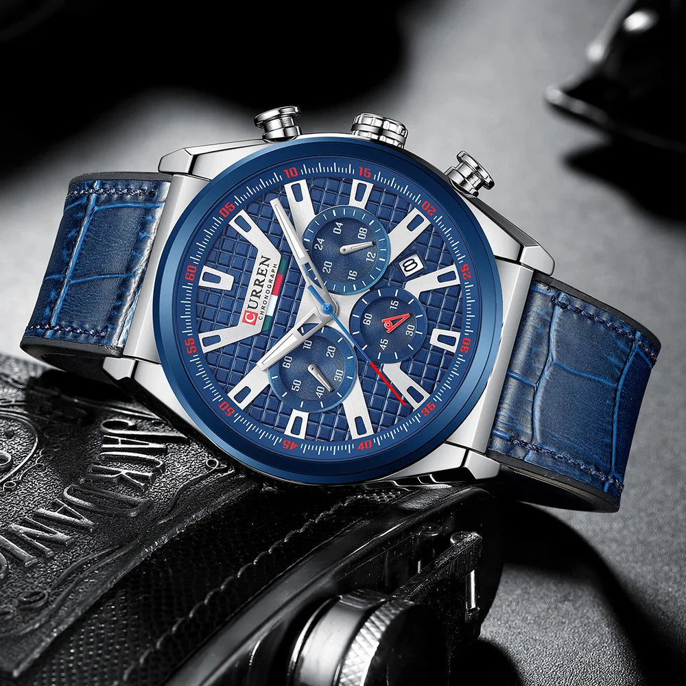 CURREN 8392 Luxury Leather